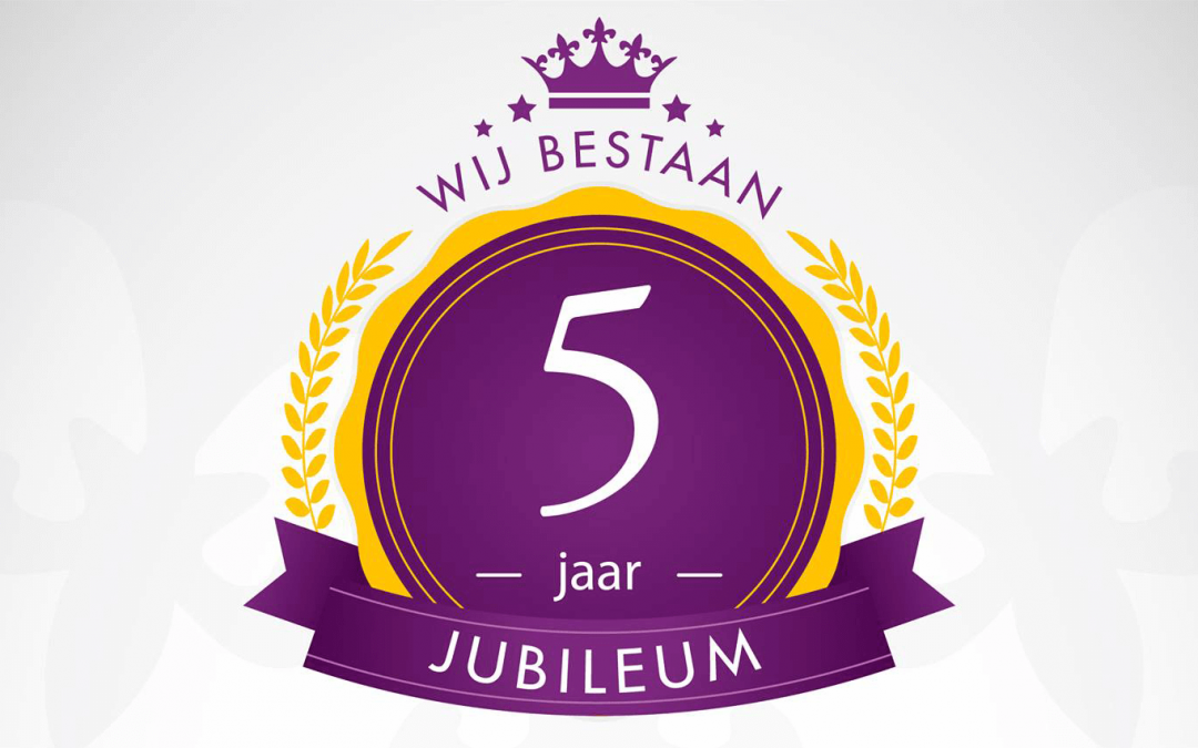 5 jaar jubileum